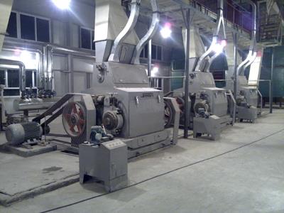 Soybean flaking machine 